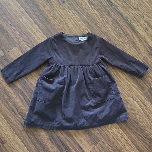 Miles The Label Dark Gray Cord Dress 18M - Picture 1 of 6